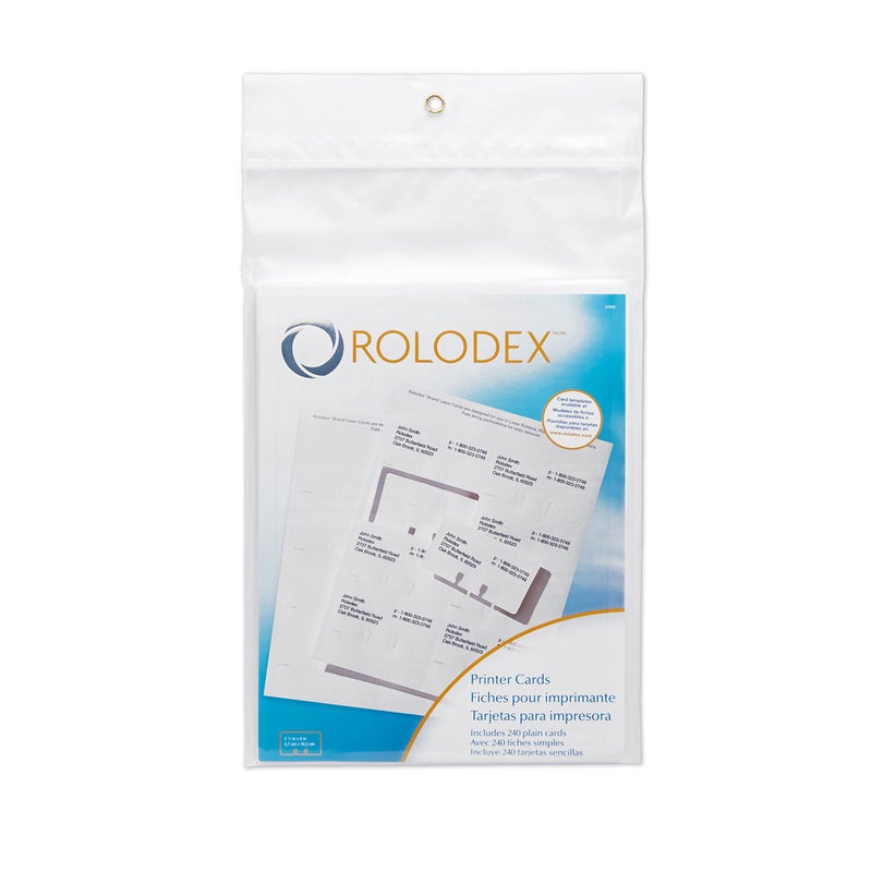 Rolodex Printable Business Cards for Rotary Business Card File 240 (67620) - Image 1